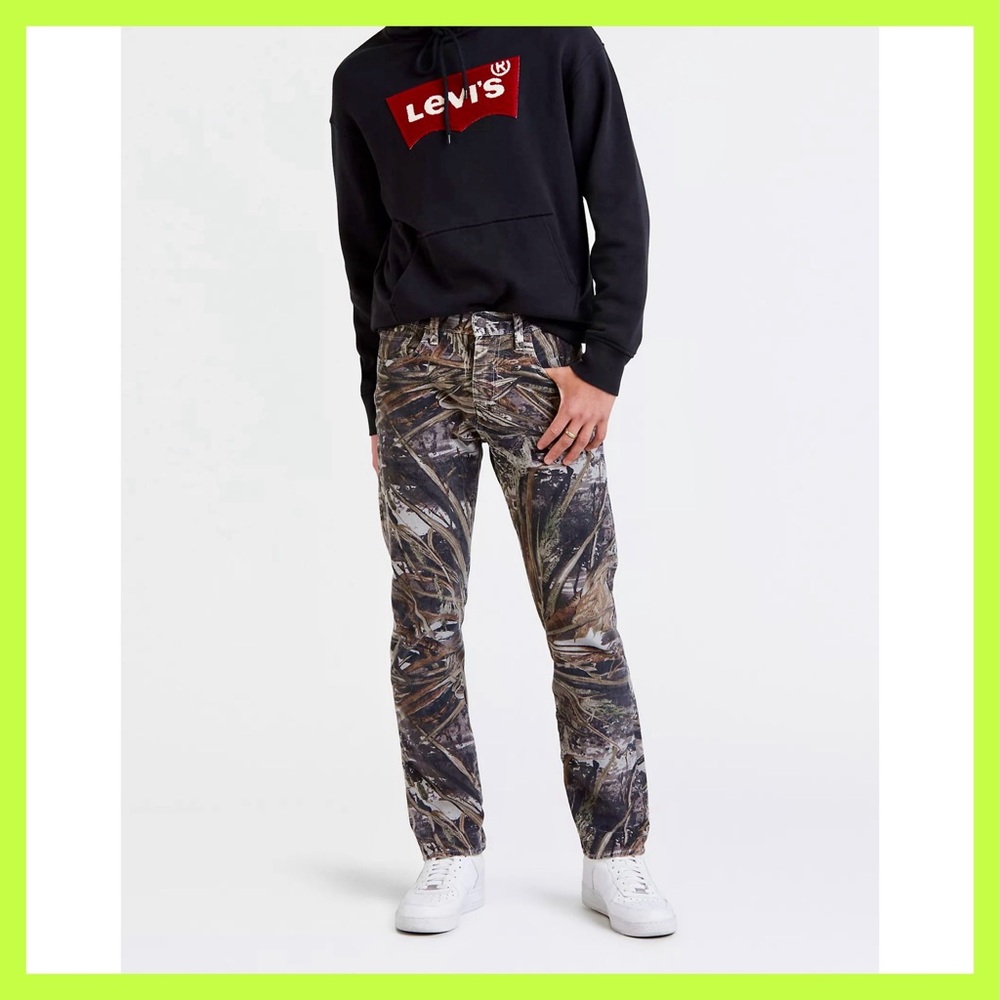 Rare camo corduroy Levi’s 502s, unisex 💚🤎🩶